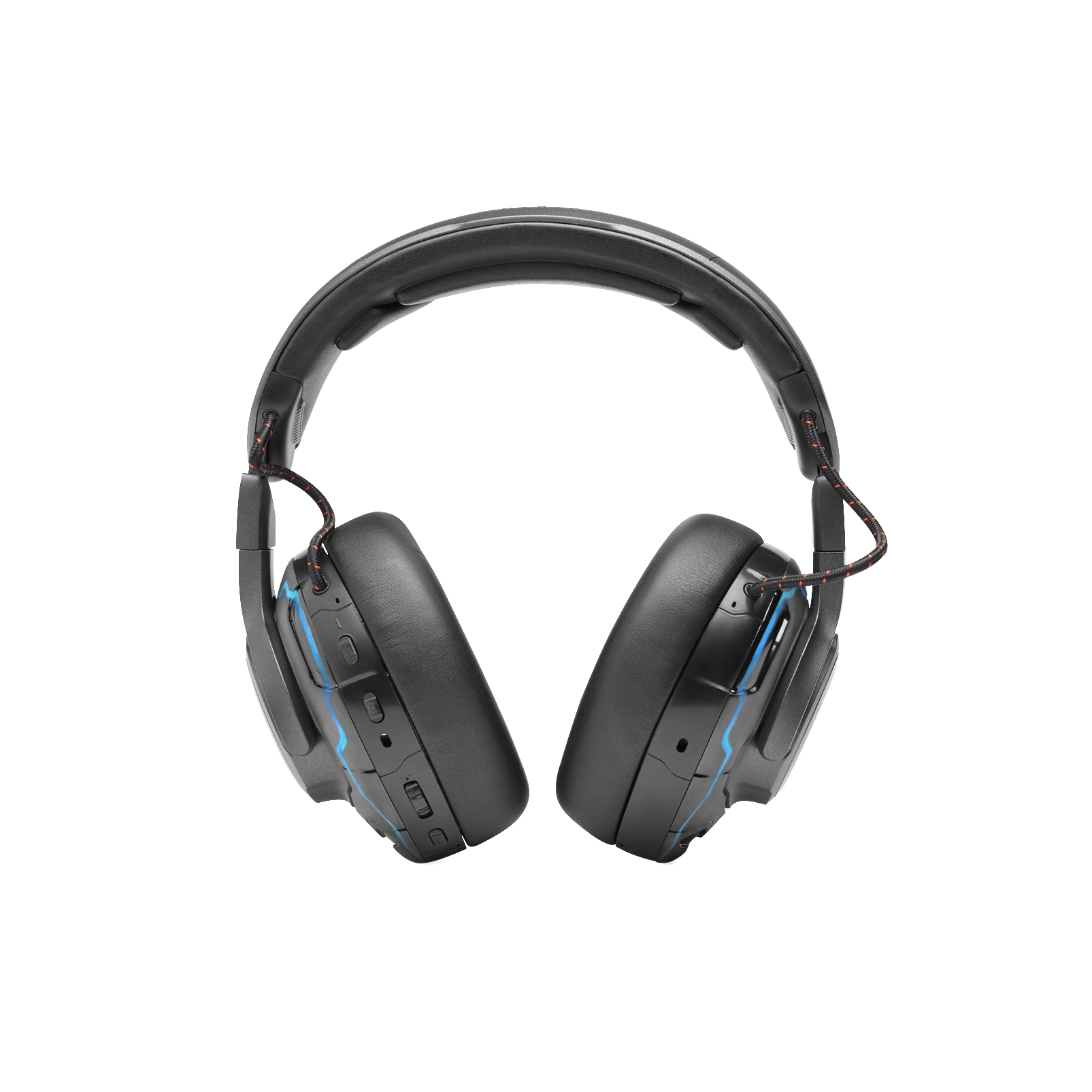 JBL Quantum ONE - Black - USB Wired Over-Ear Professional PC Gaming Headset with Head-Tracking Enhanced QuantumSPHERE 360 - Back